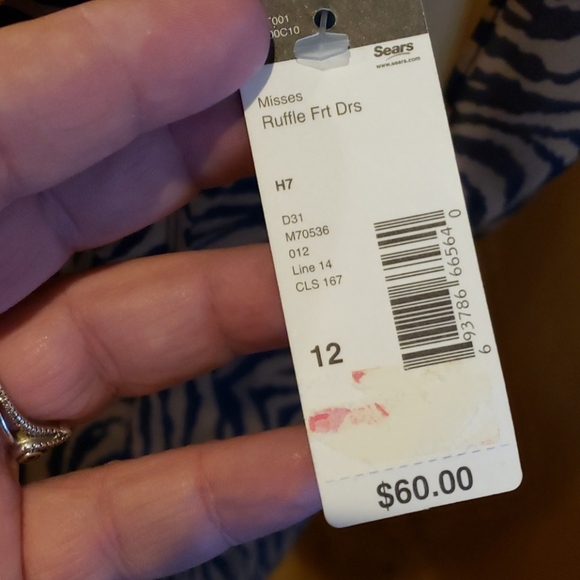 Metaphor ruffle animal print dress tan black nwt - Picture 4 of 7